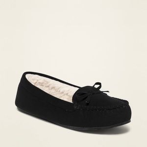 Black Old Navy Moccasin Slippers